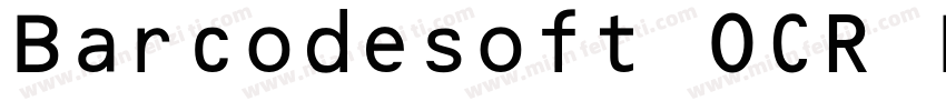 Barcodesoft OCR B字体转换